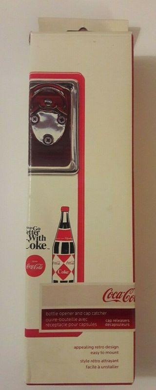 2007 Coca Cola Bottle Opener And Cap Catcher 1980 