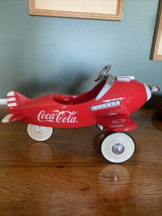 Coca - Cola Die Cast Pedal Plane Xonex 1995 Le 551/10,  000 Ken Kovach 12 " X7 1/2 "