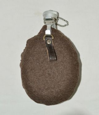 Bulgarian Communist Army Aluminium Flask Water Bottle,  Belt Hanger