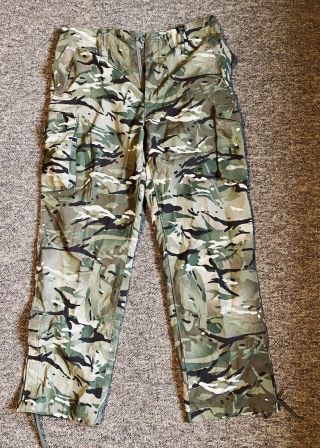 British Army Mtp Sas Arctic Windproof Trousers 34.  5 Inch Waist 32 Leg Unworn