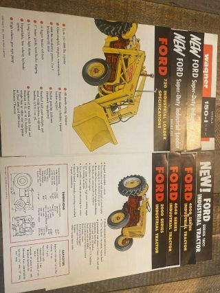 Vintage Ford Tractor Poster Dealer Brochures Industrial (8)