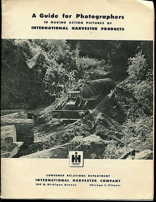 1940`s International Harvester Company Tractor Trucks Photography Booklet