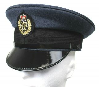 Raf Royal Air Force Peaked Cap With Badge