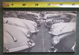 1964 1965 Porsche Facts Sales Booklet 356 356c 356sc 1600