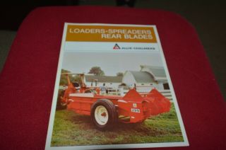 Allis Chalmers Loaders Spreaders Rear Blades For 1973 Brochure Fcca
