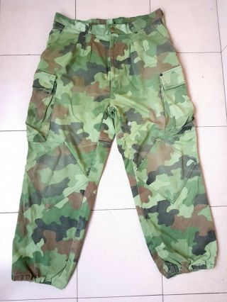 Bosnian Serb Army Green M93 Camouflage Trousers Serbia Serbian War Pants