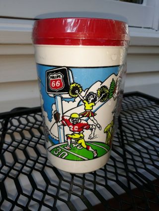 Vintage Phillips 66 Aladdin 6 " Coffee Mug,  Plastic Cup Travel,  Insulated 90 