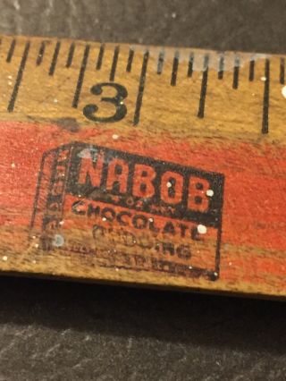 Vintage Nabob Wood Ruler 1937 Acme Ruler Kings & Queens Of England