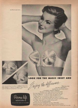 1952 Perma Lift Brassiere Lingerie Magic Fashion Wired Strapless Sexy 18682