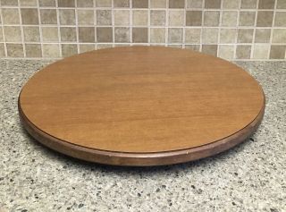 Vintage Tell City Chair Co.  Furniture Lazy Susan 20 " Wood Turntable Andover