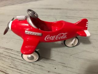 1997 Coca Cola Pedal Plane 1:18 Die Cast Mini Car Miniature Coke Collectible Vtg