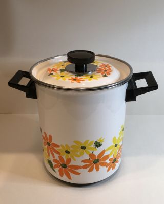 Ecko Country Garden Italy,  Porcelain Clad Cookware,  5qt Steamer,  Finest Quality