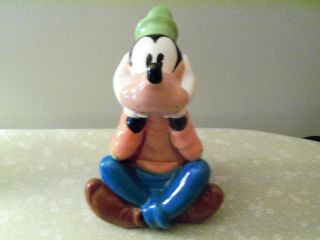 Treasure Craft Goofy Disney Ceramic Cookie Jar Mickey Mexico,
