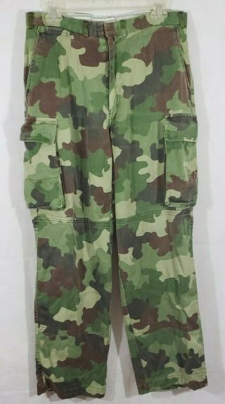 Serbian Army Camouflage Serbia 1990s Balkan War Era M89 Camo Pants Size 31/29