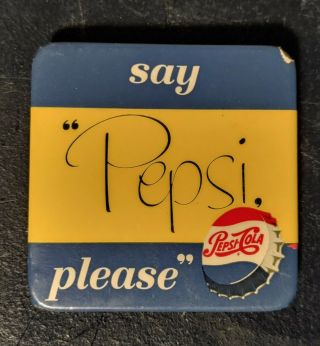 Vintage Say Pepsi Please Pin & 5 