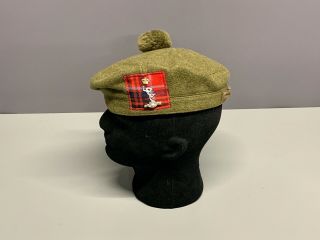 British Army - Issue 32 Scottish Signal Regiment Tam O Shanter & Badge.  Size 55cm.