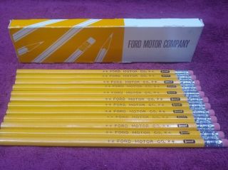 12 Vintage Ford Motor Company Lead Pencils Nos 1