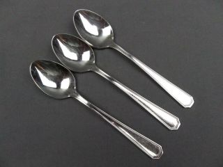 3 X Teaspoon Towle Beacon Hill 18/8 Stainless Supreme Cutlery Japan