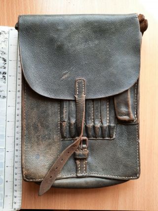 Wwii Ww2 Germany Army Leather Holder Case Bag Pouch Military Wk2