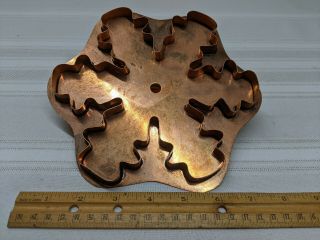Martha Stewart By Mail Snow Crystal Large Copper Cookie Cutter