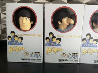 RARE COMPLETE SET 4 THE BEATLES CANT BUY ME LOVE KUBRICK LARGE FIGURES 2