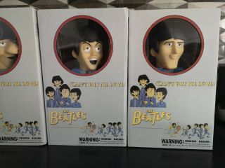RARE COMPLETE SET 4 THE BEATLES CANT BUY ME LOVE KUBRICK LARGE FIGURES 3
