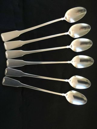 Oneida American Colonial Stainless Flatware 6 Iced Tea Spoons