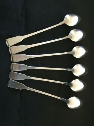 Oneida American Colonial stainless flatware 6 iced tea spoons 2