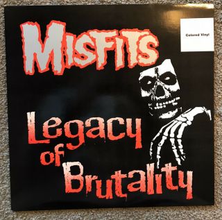 Misfits Legacy Of Brutality Red Vinyl Like Nm