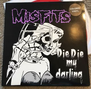 Misfits Die Die My Darling White Vinyl Like Nm