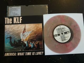 The Klf America: What Time Is Love 1992 7 " Coloured Vinyl