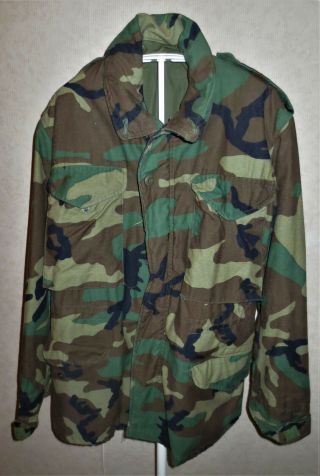 Sz Extra Small - Short U.  S.  Military Woodland Camo Field Coat
