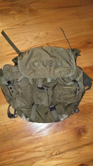 Vintage U.  S Military Army Alice Pack Backpack Rucksack Field Bag