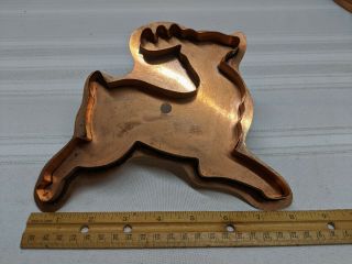Martha Stewart By Mail Prancing Reindeer Large Copper Cookie Cutter