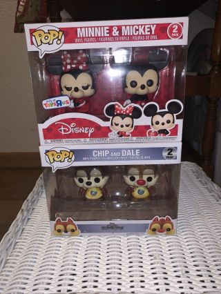 Funko Pop Disney Kingdom Hearts Chip And Dale 2 Pack & Minnie & Mickey 2 Pack