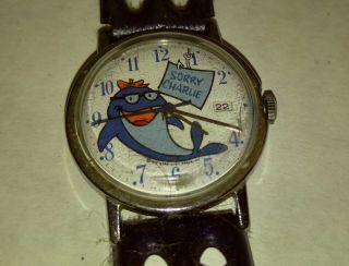 1970s Charlie The Tuna Wristwatch Watch W/ Band Gd 2.  0 Or Display