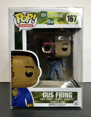 Funko Pop Breaking Bad Gus Fring (dead) 167 Rare Vaulted W/ Popshield