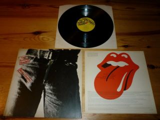 Rolling Stones Sticky Fingers Vinyl Album Lp Record 1st Press Ex,  Zipper Warhol