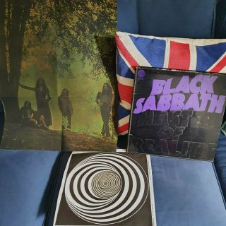 Black Sabbath Uk 1st Press Vault Swirl 1971 Master Of Reality1y2y Ex Box Poster