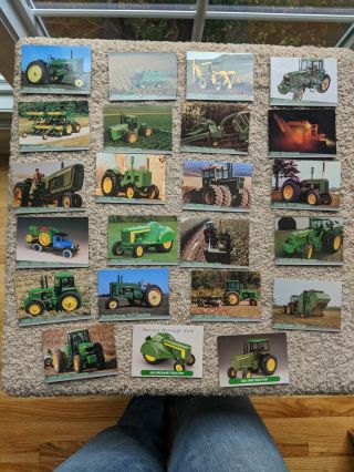 Set Of 23 John Deere Trading Cards Tractors -