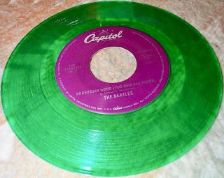 45 Green Vinyl Norwegian Wood The Beatles If I Needed Someone Capitol Nmint Rare