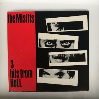 The Misfits - 3 Hits From Hell 7” First Press Near Very Rare / Danzig Punk