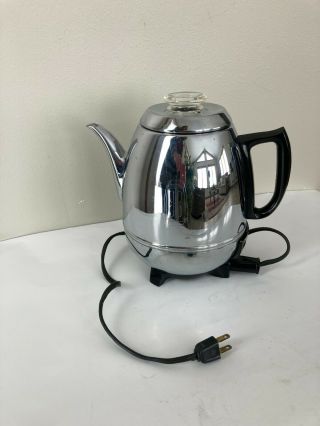 General Electric Art Deco Automatic Percolator Pot Belly Coffee Pot