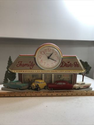 Vintage Burwood Coca - Cola Family Drive - In 3 - D Wall Haven Quartz Clock