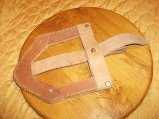 Yugoslavia Jna Army Leather Cover Holster For Us Ww2 Shovel M43 Nos