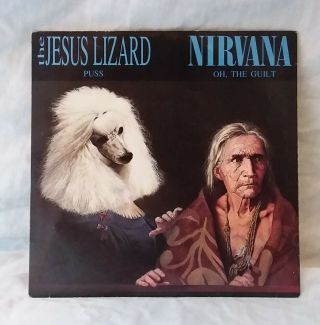 Nirvana / The Jesus Lizard 7 " Signed By Kurt Cobain,  Dave Gorhl And 5 Others