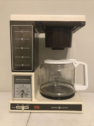 Vintage General Electric Ge Brewstarter Coffee Maker