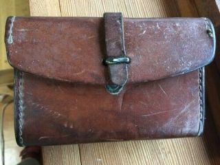 Wwii 1942 Automatic Rifle Pouch Leather Case Ammo Box Tool B.  D.  R