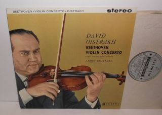 Sax 2315 Beethoven Violin Concerto David Oistrakh French Nat Radio Orch Cluytens