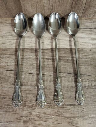 4 Oneida Wm.  A.  Rogers Premier Stainless Spoons 7.  5 "
